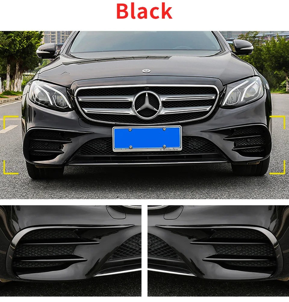 Для- Mercedes E W213 amg Mercedes benz E W213 E43 E63 передний противотуманный светильник аксессуары для отделки бровей