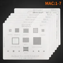 Wysokiej jakości wzornik BGA do reballingu MAC 1-7 do układów Macbook NAND Cpu A1707 A1707 2015 2016 2017