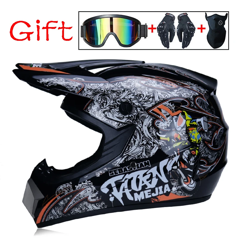 Шлем для мотоцикла Dirt bike vtt descente croix capacete da moto cascos moto cross off road casques Dot утвержден - Цвет: 13a