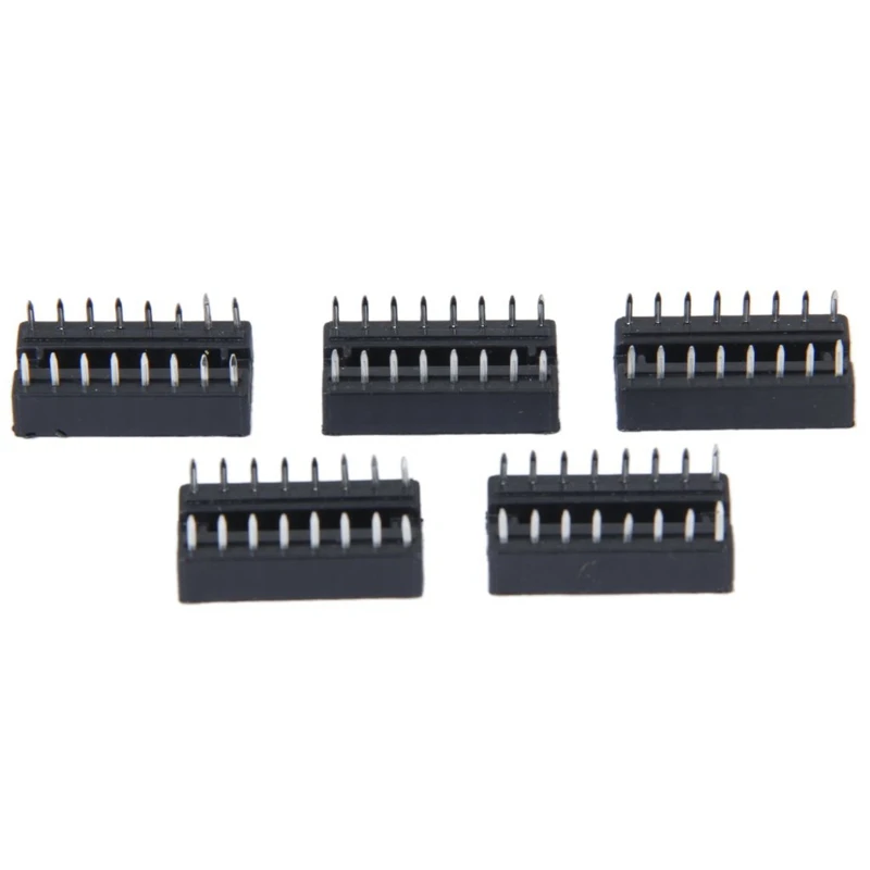 5X16 Pin DIP Гнездо для ИС 16 адаптер Черный
