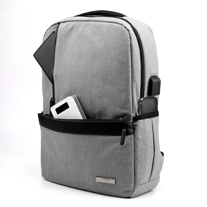 

2019 Slim Laptop Backpack Men Office Work Men Backpack Business Bag Unisex Black Ultralight Backpack Thin Back Pack