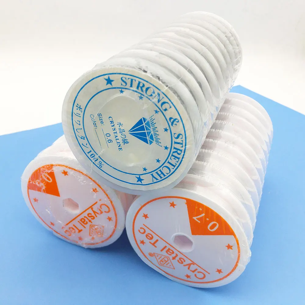 

1 Roll DIY Crystal Beading Stretch Cord Elastic Line 0.5/0.6/0.7/0.8/1.0mm Clear Beading Wire/Cord/String/Thread Jewelry Making