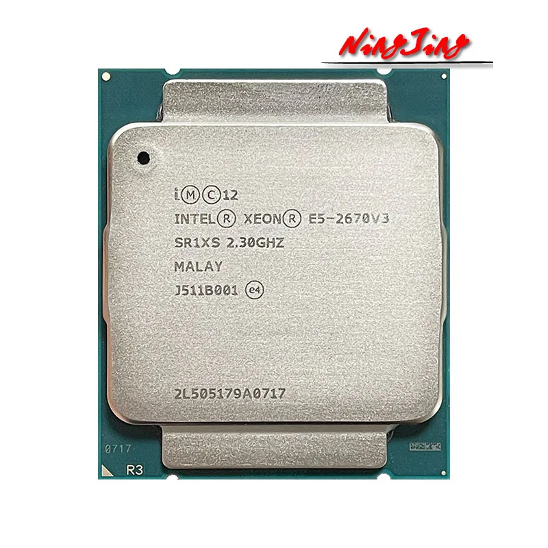 Intel-e5-2670v3 e5 2670 v3 2.3 ghz,中古,コアcpu,30m,120w,lga