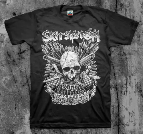 Skit system 'Gbg Hardcore' Футболка (Disfear D Beat victies Wolfbrigade Driller) новый модный бренд для