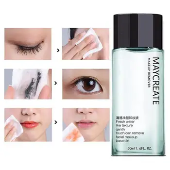 

50ml Portable Makeup Remover Liquid Water Gentle Eye Lip Face Intensive Purify Cleansing Make-up Remover Travel Skin Care