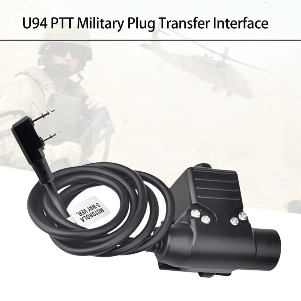 Interface PTT Adapter U94 Interphone Launching Switch Button Assembly Push To Talk Earphone Headphone Adapter
