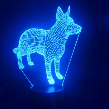 

Dog Animal Colorful with Remote 3D Lamp Dropship Atmosphere Dropship Visual Usb Led Night Light Lamp Bluetooth Speaker Base