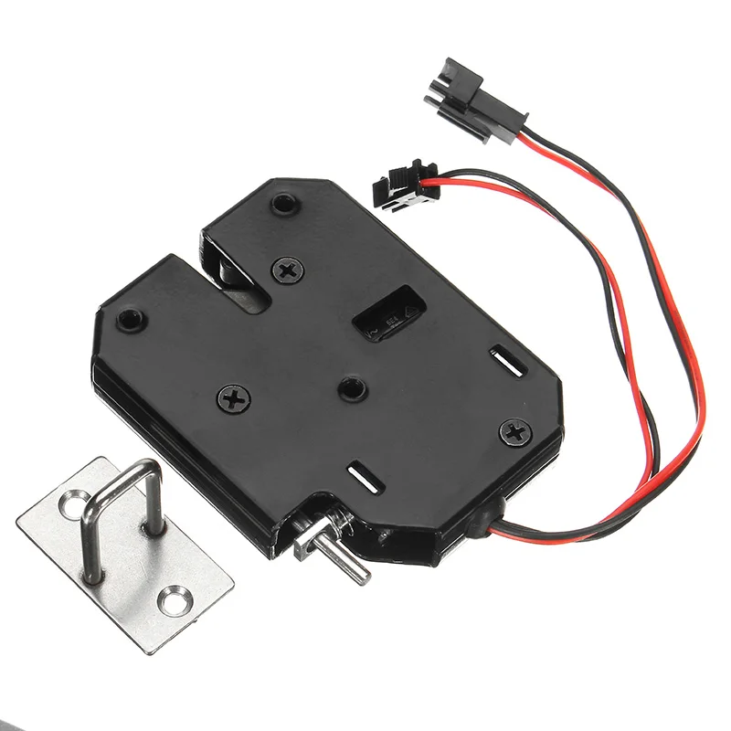 K02 12V DC 2A Electric Magnetic Lock Intelligent Cabinet Door Lock Fail Secure with Feedback Signal Express Multifunction Lock afbeelding