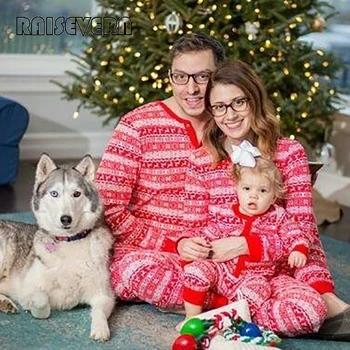

Family Christmas Pajamas Set Warm Adult Kids Girls Boy Mommy Sleepwear Nightwear Mother Daughter Clothes Matching Family Outfits