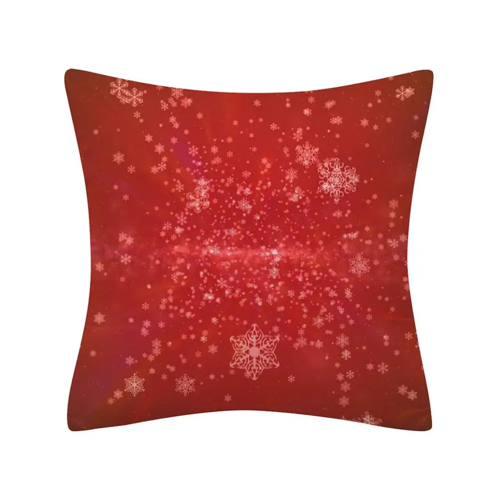 Рождественская наволочка 45x45 см квадратный Блестящий из полиэстера Рождественский Чехол на подушку Чехол для подушки с принтом пледы узкие наволочки Q3 - Цвет: G