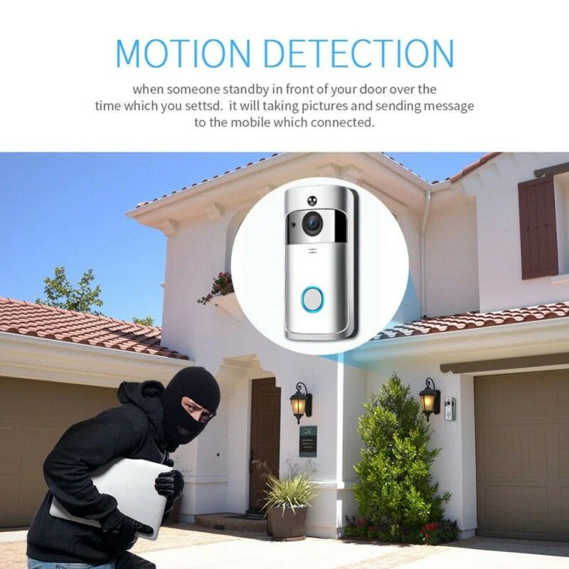 Умный Wifi видео дверной звонок беспроводной датчик движения охранный звонок на двери для умного дома Hi Прямая поставка