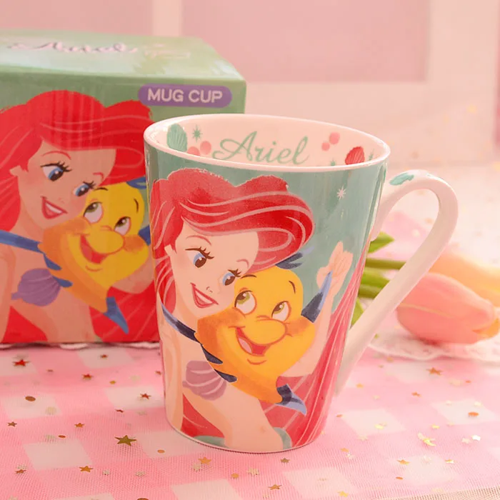 Disney Симпатичные инопланетяне История игрушек Красивая Русалка для принцессы в стиле Ариель динозавр воды молоко кофе кружка для сока чашка керамическая коллекция - Цвет: 4