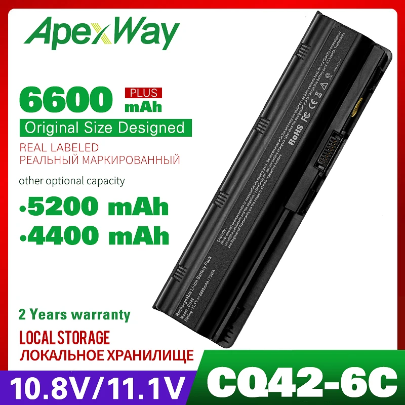 6 ячеек 11 1 В батарея для Compa Presario CQ42 CQ56 CQ62 HP Pavilion MU06 DM4 DM4T DV3 DV7 G4 G6 G7 G62 593553 001 HSTNN UBOW|battery