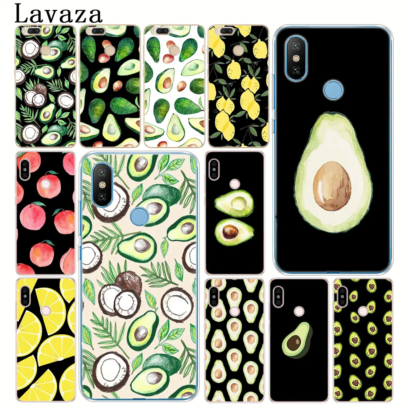 

Lavaza avocado Fruits Peach Hard Phone Cover Case for Xiaomi MI Redmi 7A 6A 5A 4A GO S2 K20 Note 8 7 5 4 4X 6 Pro Plus