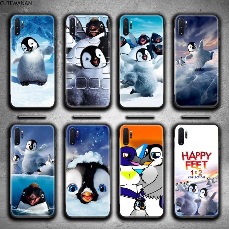 Милый чехол для телефона с пингвином happy feet Samsung Galaxy Note20 ultra 7 8 9 10 Plus lite J7 J8 2018 Prime |