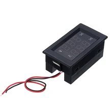 Цифровой DC0-100V 20A Вольтметр Амперметр Красный Зеленый светодиодный двойной дисплей для 12 В 24 В автомобиля напряжение тока монитор нет необходимости внешний шунт