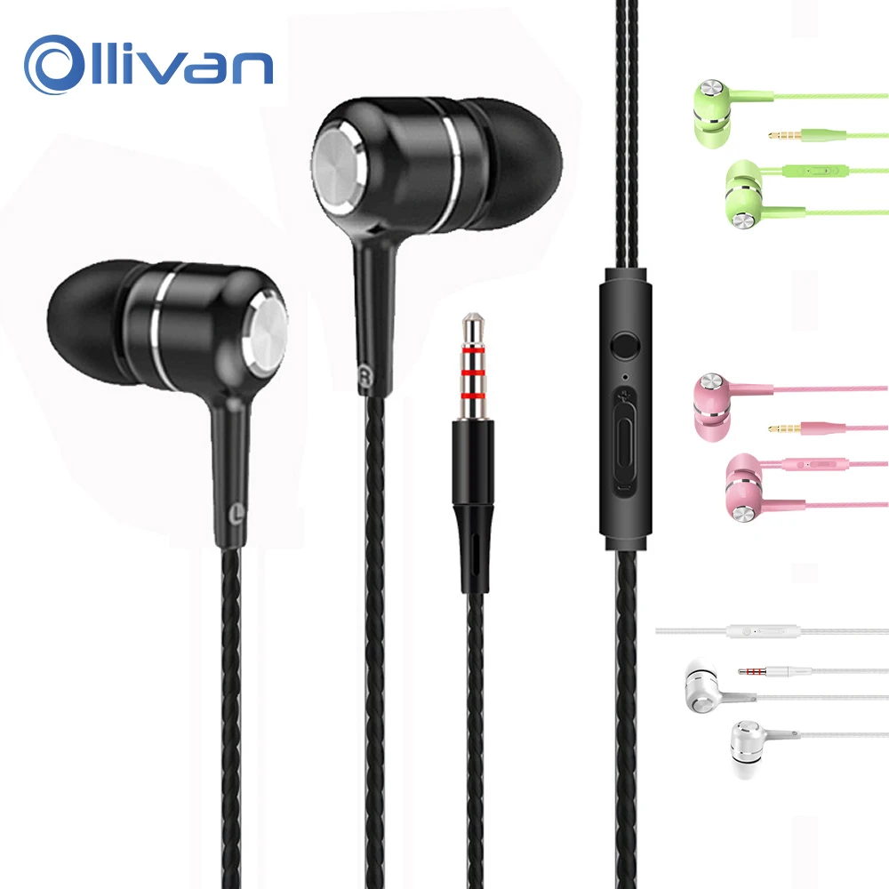 

2020 Newest Sport Earphone Wholesale Wired Earphones Stereo Super Bass 3.5mm In-Ear Colorful Headset Earbud with Mic for Xiaomi