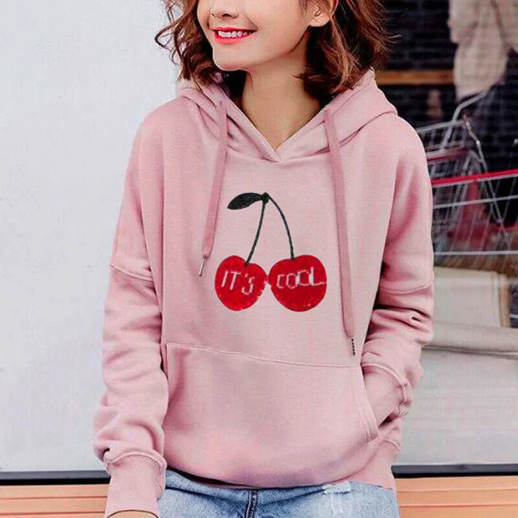 Hoodies Women Hoodies And Sweatshirts Women Autumn 2019 Letter Hooded Collar Long Sleeve Hoodie Streetwear Harajuku Hoodie