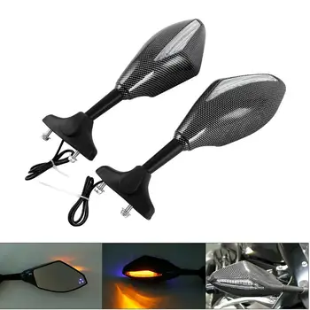 

Motorcycle Rear View Side Mirror LED Turn Signals For SUZUKI GSXR 600/750 01-05 09-12 CBR 600 ZX750/ZX7/ZX-7R YZF600/600R750