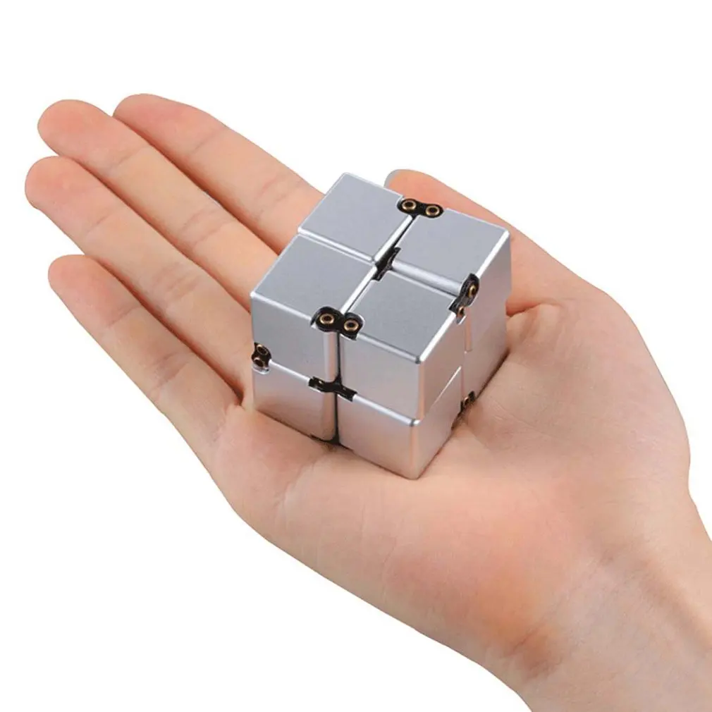 Infinity Cube Fidget Toys Fidget Block Mini Stress Anxiety Release Adults Kids Desktop Toys Helps Concentration