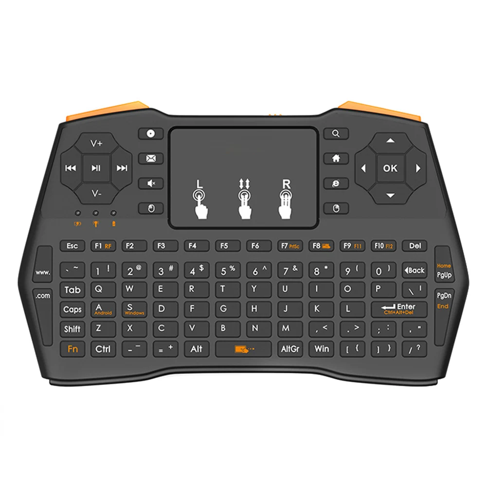 2,4 ГГц Беспроводная клавиатура Мини воздушная мышь с высокочувствительной сенсорной панелью для ноутбука