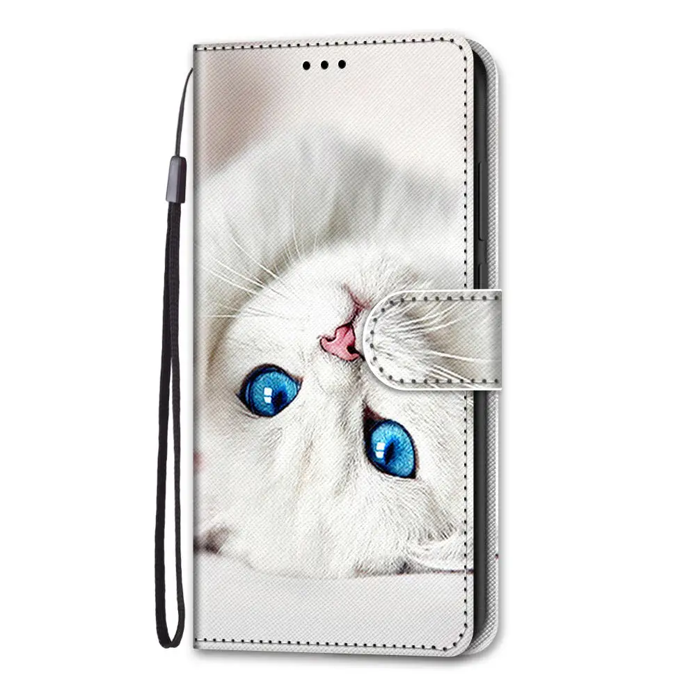cute samsung cases Case For Samsung Galaxy S22 S21 Ultra Plus S20 FE 5G S20 Lite A42 5G Phone Case Painted Leather Flip Cover Wallet Book Case cute samsung cases Cases For Samsung