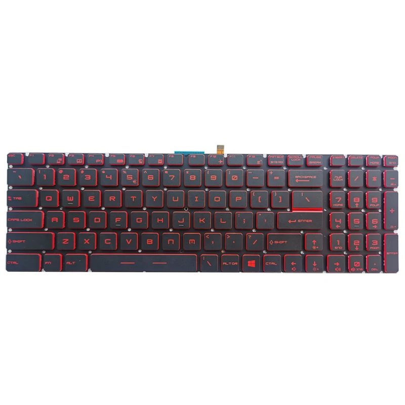Teclado dos Eua para Msi Gv62 8rc 8re Gv62vr Gv72 7rd Gv72 7re Gv72vr Inglês Novo - Imagem 2