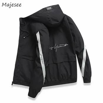 

Big Size Men Jacket Stylish Windproof High Quality Mens Jackets and Coats Males Ulzzang Patchwork Zipper Korean Streetwear Coat