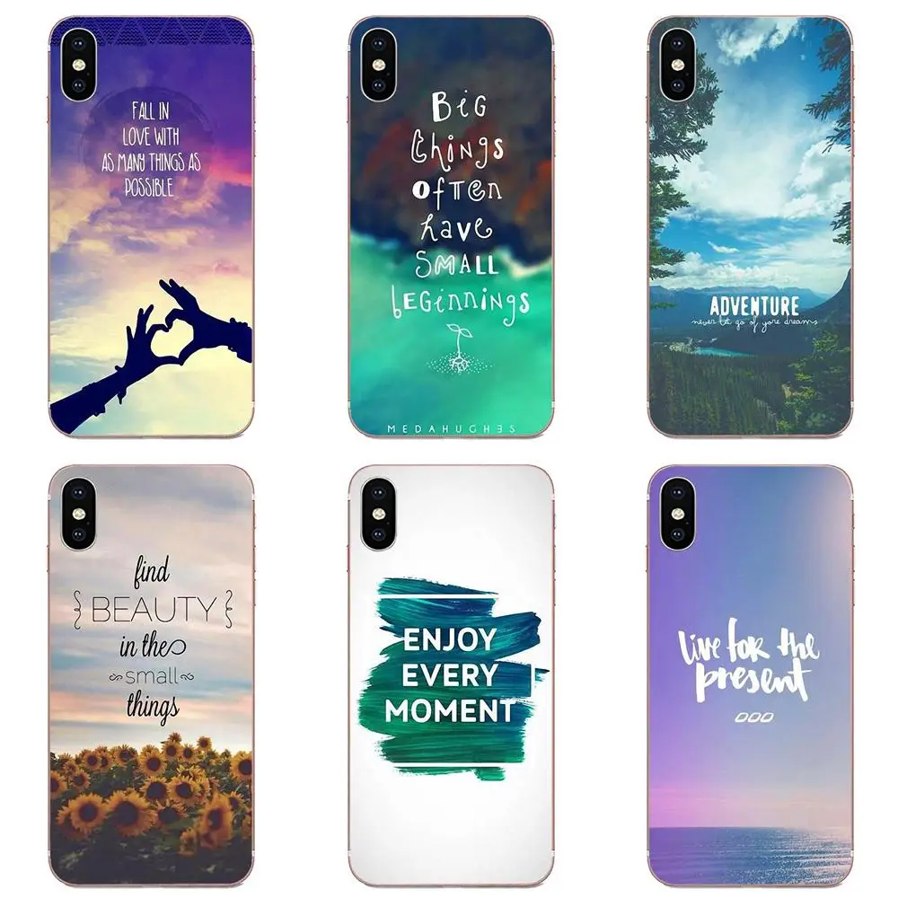 TPU Cases Skin Live For This Moment Mobile Wallpaper Xiaomi Redmi Mi 4 7A 9T K20 CC9 CC9e Note 7 9 Y3 SE Pro Prime Go Play | Мобильные