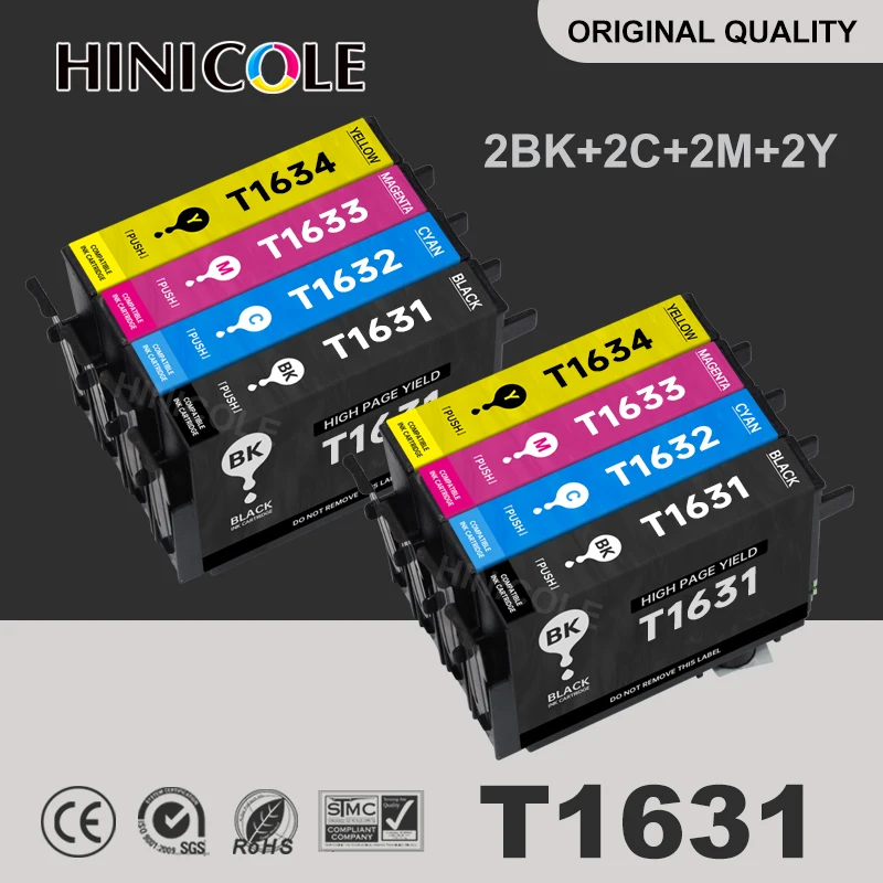 Чернильный картридж 16XL 16 T1631 для принтера Epson WF 2010W 2510WF 2520NF 2530WF 2540WF 2630WF 2650DWF 2660DWF 2750DWF