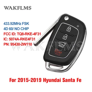 Image 1 - Für Hyundai Grand Santa Fe Sport Maxcruz 2016 2017 2018 2019 Fernbedienung Auto Schlüssel Fob 433MHz 95430 2W110 FCC ID: TQ8 RKE 4F31