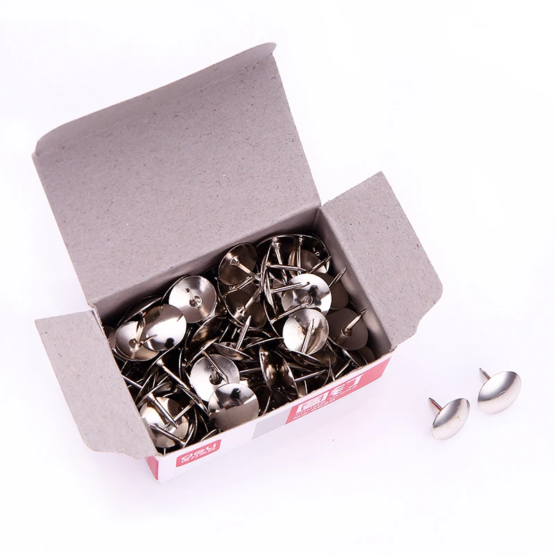 5packs Nickel Plated Metal Thumb Tacks Anti Rust Pushpin Pin Drawing
