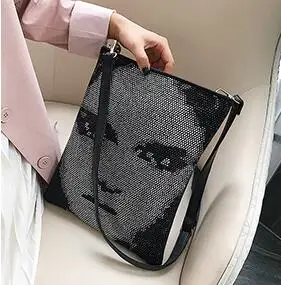Клатчи и сумочки, женские сумки-мессенджеры, модная новая сумка, персонализированная Алмазная мозаика, сумка на плечо, стразы, CUMYKA - Цвет: Черный