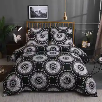 

Bedding Set 3D Printed Colorful 2/3 pcs Bedding Set Duvet Cover Set Pillowcase With Zipper 7 Sizes XHS0113