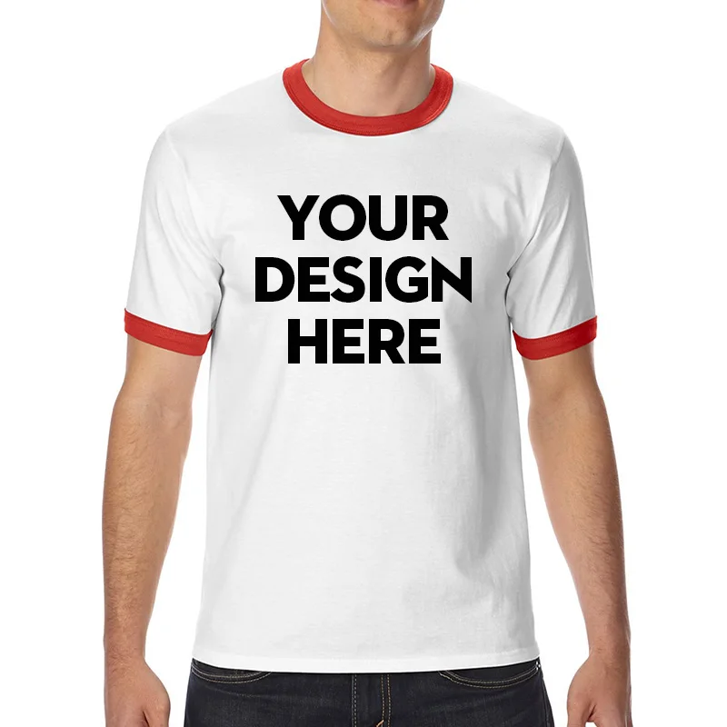 Customized Print Men Women Cotton Short Sleeve T Shirt Design Your Own Tops Printed Photo Logo Tshirt Female Couple Man Clothing | Мужская