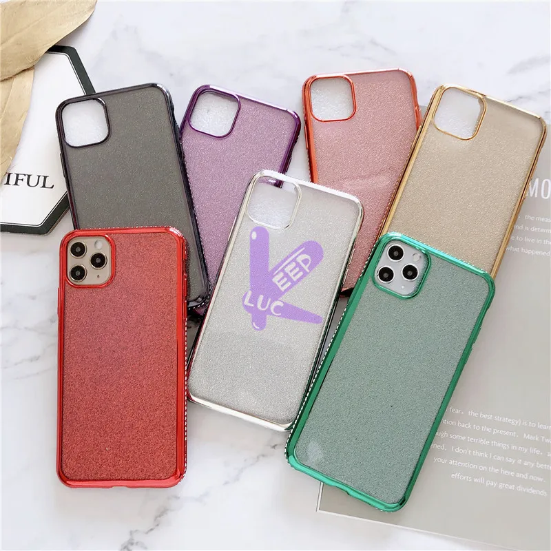 Plating Bling Glitter Diamond Case For Redmi 8 8A Rhinestone Finger Ring Holder Silicone Note Pro Soft TPU Cover | Мобильные