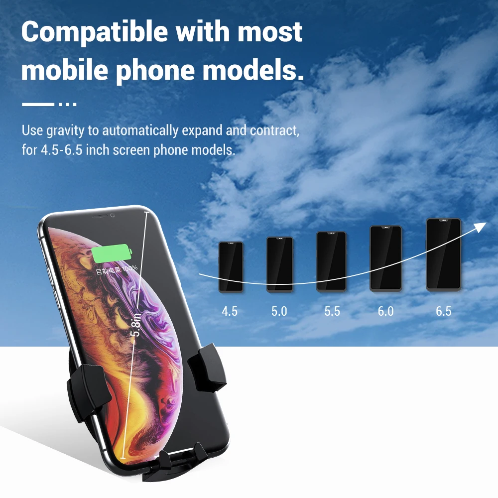  TOPK Schwerkraft Auto Telefon Halter für iPhone 8 7 6 plus 11 Telefon GPS Stand in Auto Air Vent Cl
