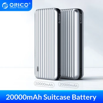 

ORICO 10000mah Suitcase-style Power Bank 12W Dual Output Power Bank Charge for Mobile Phone Tablet With USB Cable