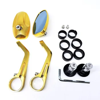 

Full CNC High Quality Motorcycle Rearview Mirror Universal Handle Mirror Modified Reversing Rearview Mirror E-Bike Mirror