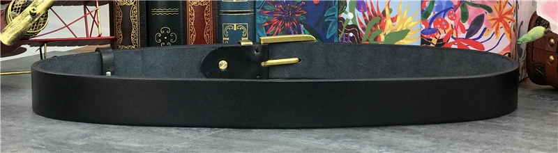 Винтажный латунный Ремень Пряжка для мужского ремня из натуральной кожи высокого качества супер толстый Ceinture кожаный ремень мужской Cinturon ремни для мужчин MBT0006