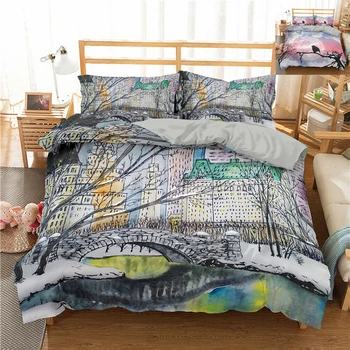 

Beauty Scenery Bedding Set Boho Bird Printing 3D Duvet Cover Set Twin Full Queen King Double Sizes Pillowcase Bedclothes