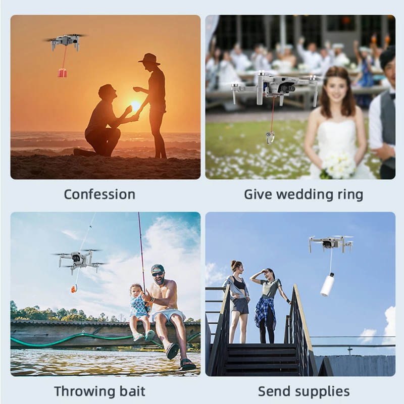 Canhão de ar para Dji Sistema de Queda de ar Isca de Casamento Entrega da Vida Mavic Mini Presente Resgate 2 1 se - Image 2