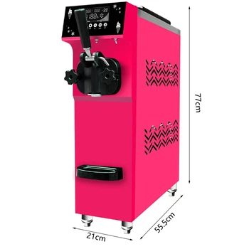 

Commercial Soft Ice Cream Machine High Production Capacity 12 liters / H Brand New Stainless Steel Ice Cream Making Machine