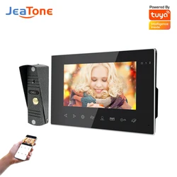 Interphone vidéo sans fil, caméra avec sonnette, visiophone avec fonction WiFi, Kit d'accès à la maison 