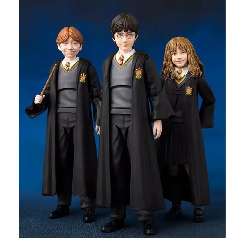 

12cm SHF Potter Hermione Granger Ron Weasley Action Figure PVC Model Toy Doll Gift