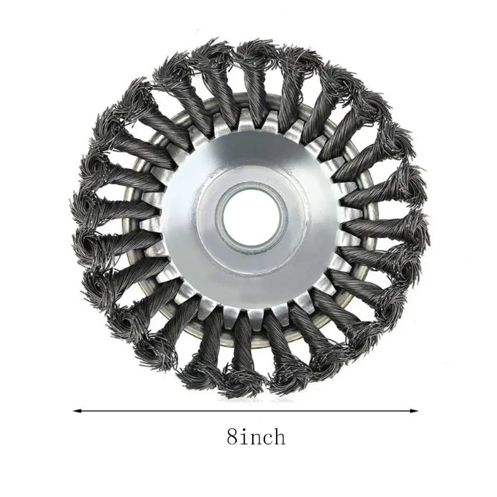 Горячая 6/8 дюймов сорняков щетка трава триммер головка твист стальная проволока колеса диск косилка резак простой и прочный