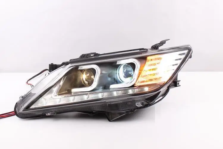 Luces Drl Assessoires Neblineros Led Para Автомобильные дневные ходовые фары Задние Автомобильные фары в сборе 12 13 14 для Toyota Camry