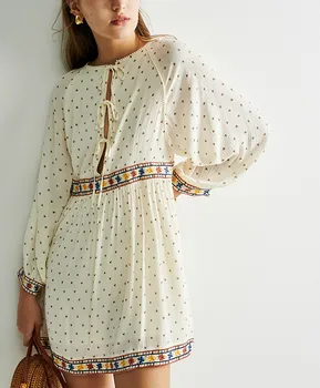 

Women Dress 2020 Spring and Summer Delicate Embroidered Embroidered Dress