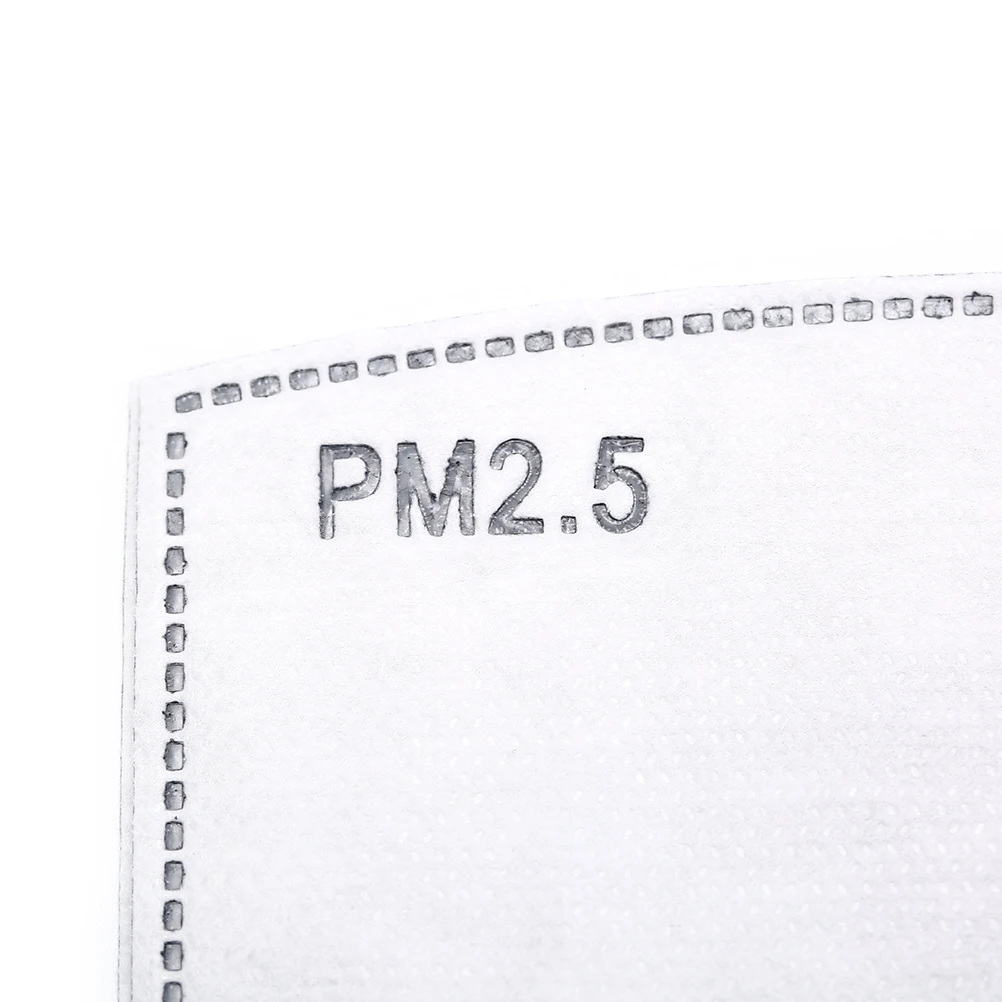 5 слоев фильтр с активированным углем N95 эффективная фильтрация PM2.5 анти дымка рот маски сменные фильтры для рот муфельной 10 шт