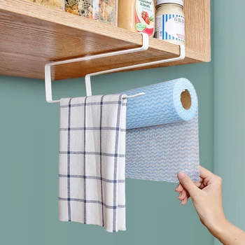 

Paper Holders Kitchen Sticke Rack Iron Roll Holders for Bathroom Toilet Towel Racks Hangers Home Storage Tissue Shelf Organizer